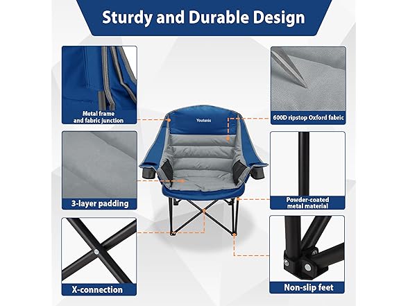 Youtanic Folding Camping Chair