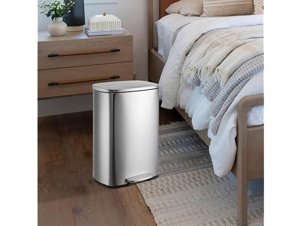 OUTLANE 13 Gallon Kitchen Trash Can with Soft-Close Lid
