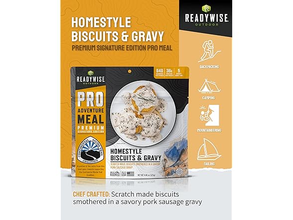 ReadyWise Homestyle Biscuits Gravy 1 Pouch