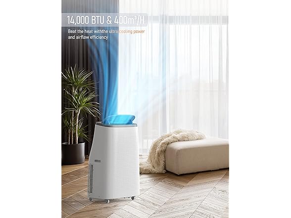 DEXSO 14000 BTU/750 sqft Portable Air Conditioner