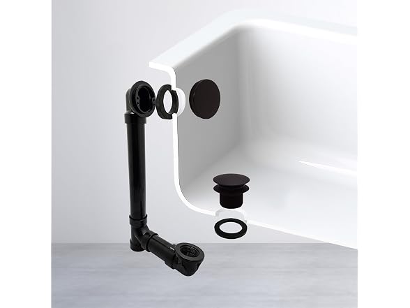 Westbrass Bath Waste Overflow Tip-Toe