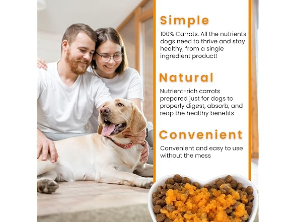 Olewo Original Carrots for Dogs Fiber