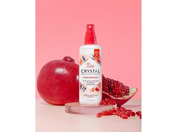 Crystal Mineral Deodorant Spray Pomegranate 4.0