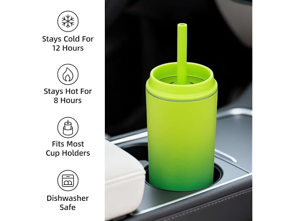 BJPKPK 12oz Tumbler w/ Lid & Straw