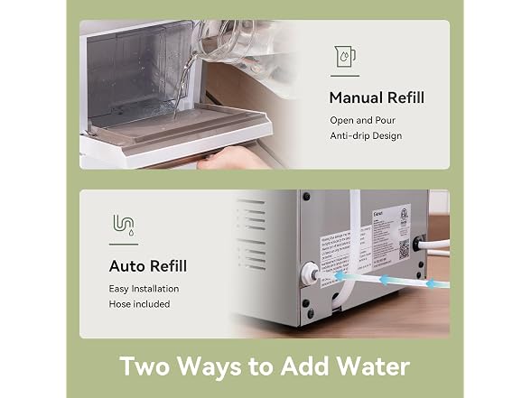 Gevi Nugget Ice Maker, Timer, 40lbs