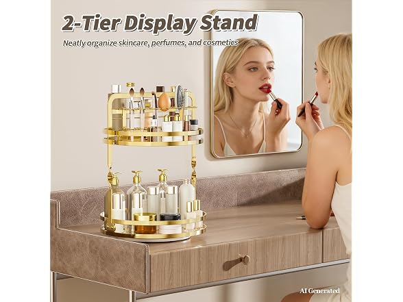 360 Rotating Makeup Organizer