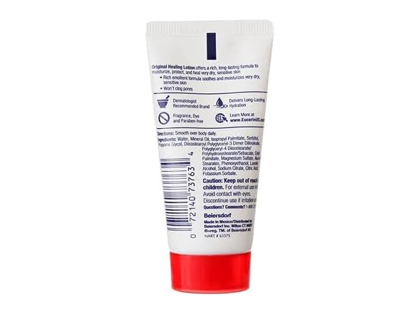 Eucerin Original Healing Lotion, 1oz, 6 Pack