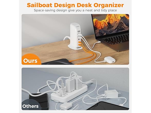 TESSAN 65W USB Charging Station (6 USB)