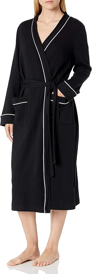Amazon Essentials Womens Waffle Bath Robe - Gallery 14