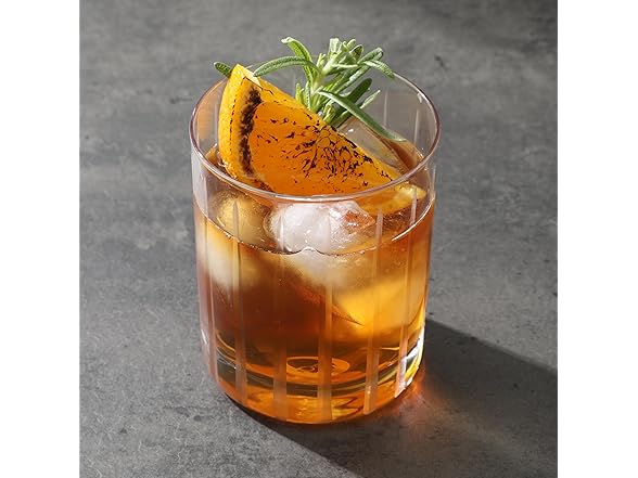 Babish 4 Piece 14 OZ DOF Old Fashioned Drinking and Whiskey Glass