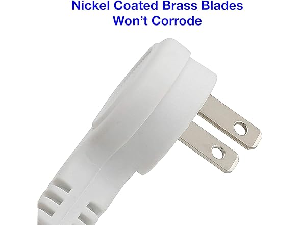 Clear Power 2pk 9ft 3 Outlet Fabric Indoor Ext Cord 16/2