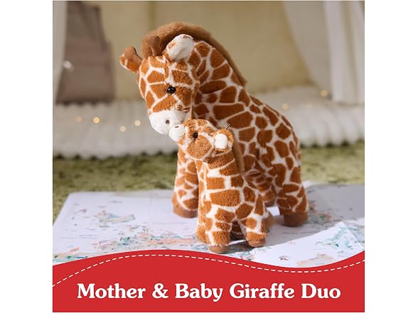 GUND Solana 10-Inch Giraffe with Calf 2-in-1 Plush Toy