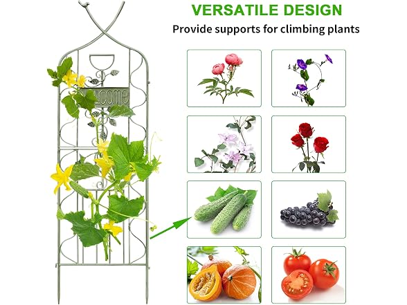 LZRS 2 Pack 59.5 * 18in Garden Trellis