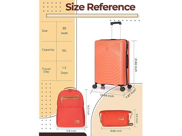 CONCEPTEN Luggage Sets