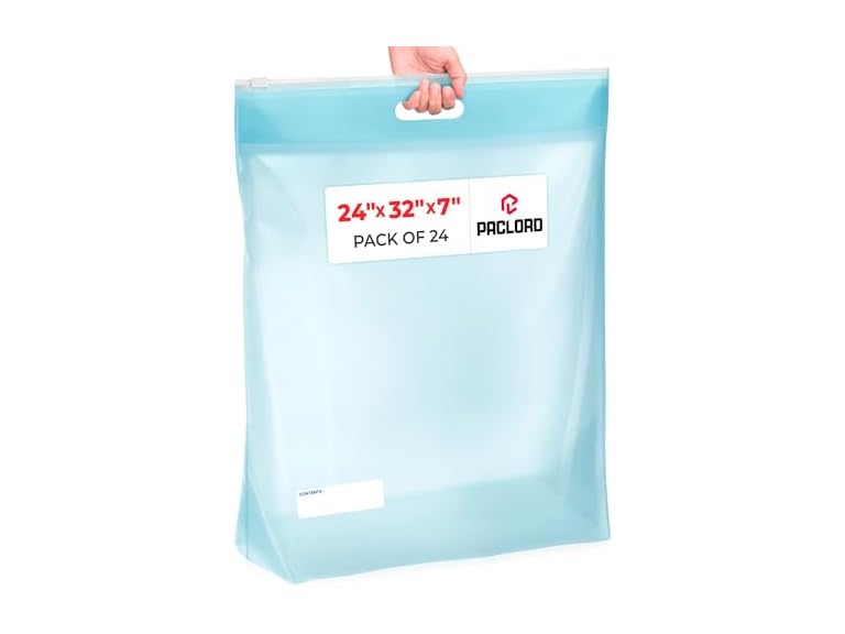 Paclord Large 24" x 32" (22 gallons) Slider Zip Lock Bags 24PK