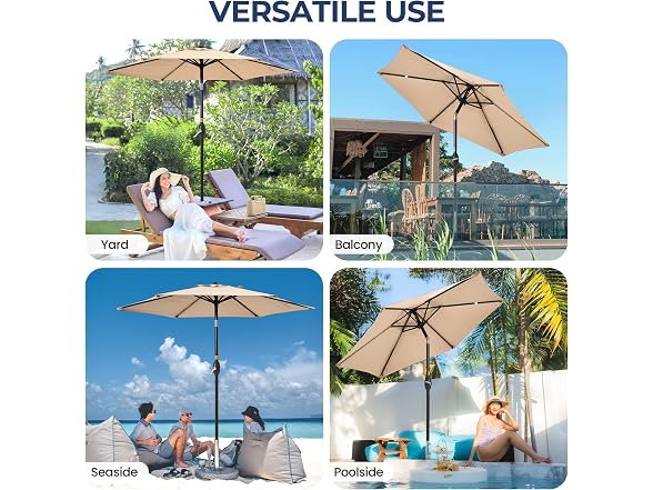 Wisteria Lane Outdoor Patio Umbrella - Gallery 7