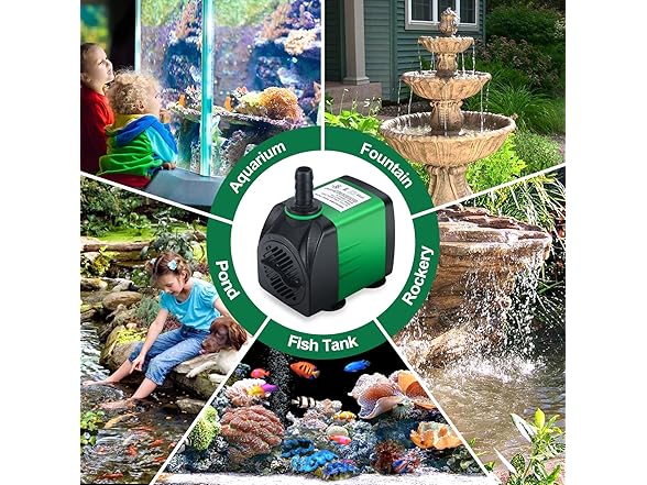 CWKJ Fountain Pump, 550GPH(30W 2200L/H)