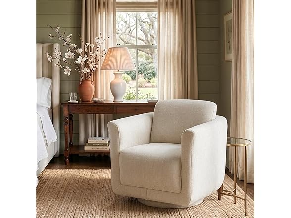 Swivel Accent Chair Beige