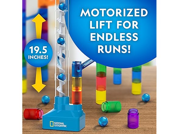 National Geographic Marble Run with Motorized Elevator