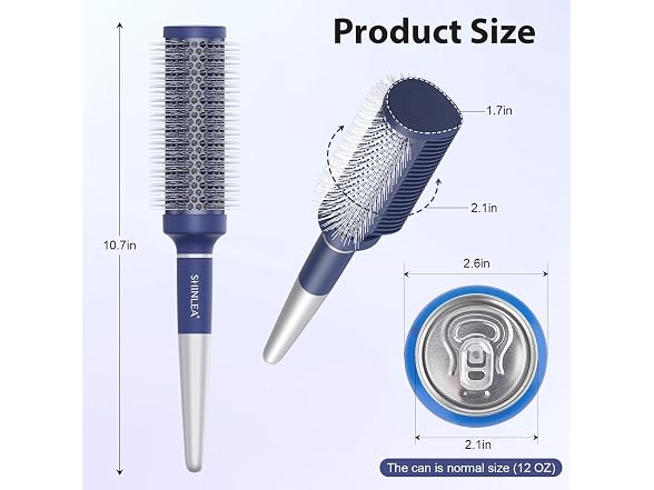 SHINLEA Ceramic Round Brush for Blow