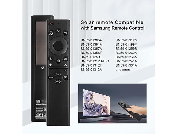 BN59-01385A Solar Voice Remote | Samsung TV