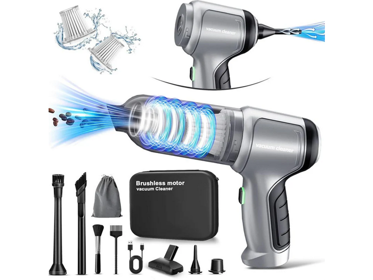 Deifo BH-707-GREY 3-in-1 Portable Vacuum Cleaner - Blow