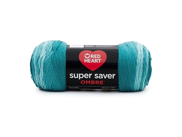 RED Heart E305.3985 Super Saver Ombre Yarn, Velvet