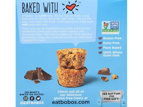 Bobo's Oat Bars Bobo's Oat Bites Chocolate Chips, 5ct