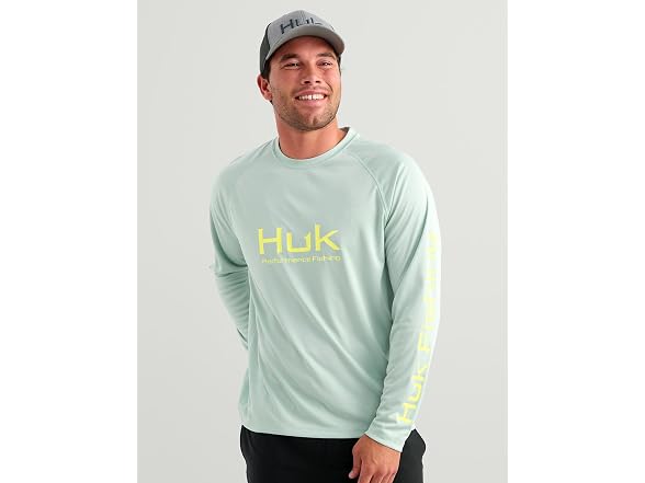HUK Mens Pursuit Vented Long Sleeve 30 UPF Fishing Shirt