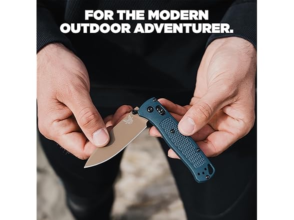 Benchmade Bugout Knife - Crater Blue Grivory - Cerakote Finish - Gallery 6