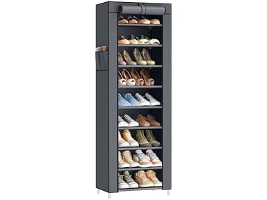 $17.99 SONGMICS URXJ034GN02 SONGMICS 10-Tier Shoe Rack dealfomo
