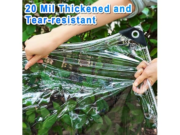 Niuyhe 20Mil Clear Tarps