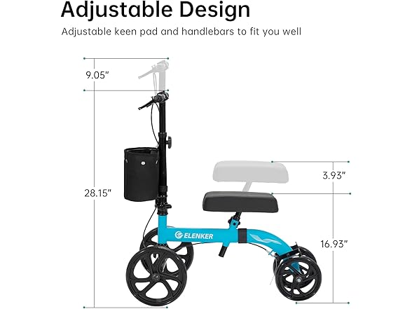ELENKER BC2170625080001 Knee scooter