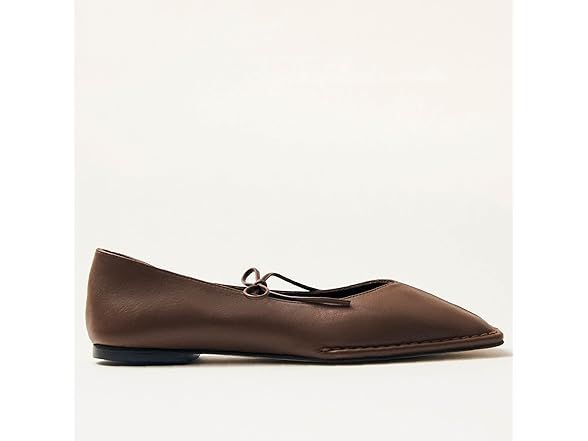ETPSJKR square toe brown ballet flats