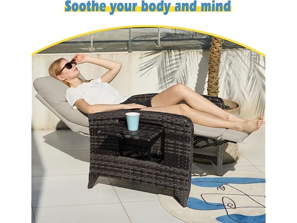 ZZW Upgraded Outdoor Recliner Chair