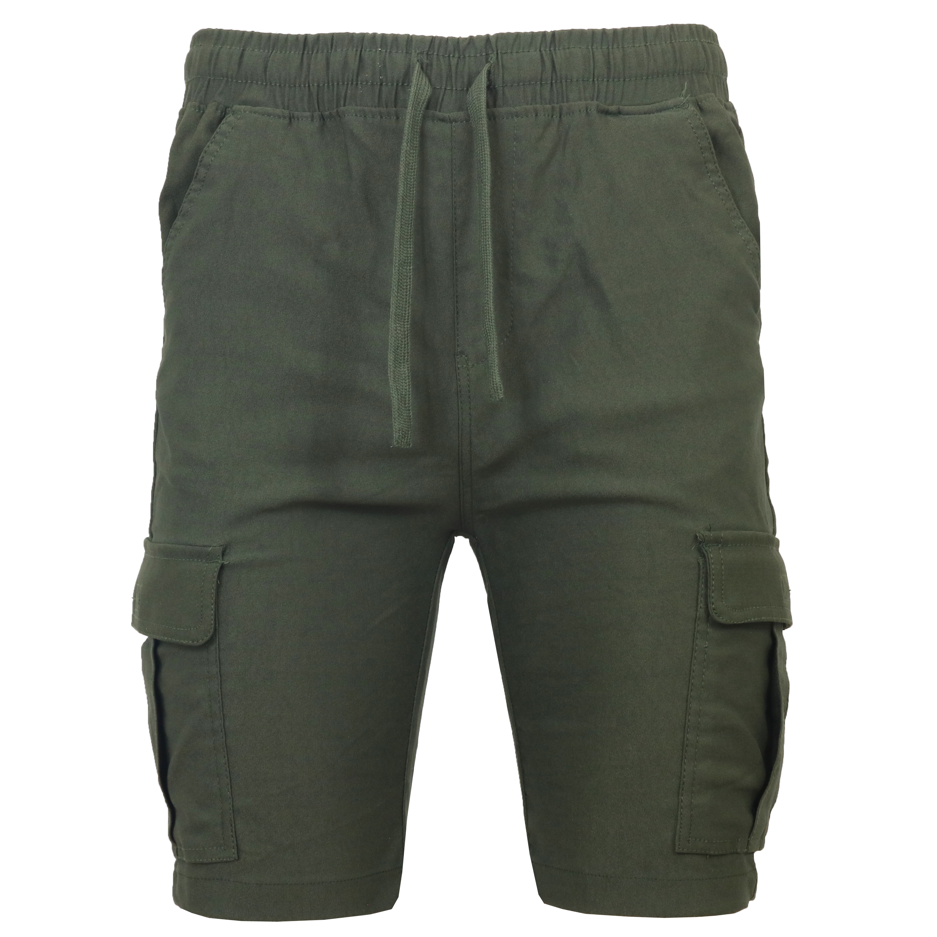Mens Super Stretch Pull-On Cargo Shorts - Gallery 55