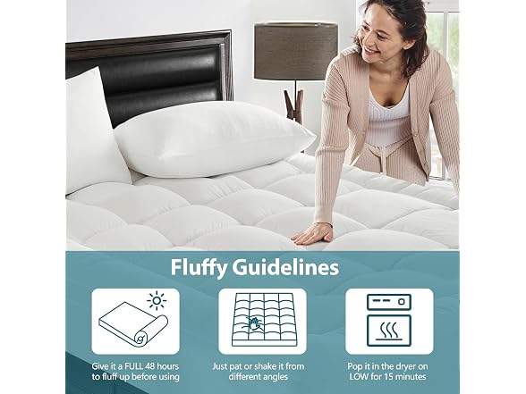CYMULA Twin XL Mattress Topper - Soft