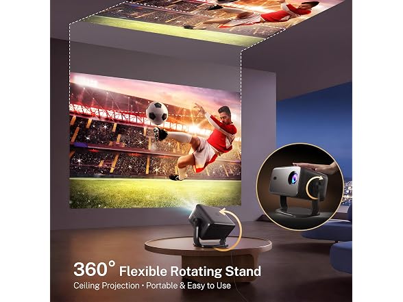 LYNCAST X6 Netflix Black Smart Projector