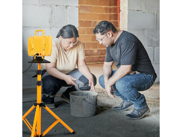 BrightLiving 2-in-1 Foldable LED Work Light w/ Tripod