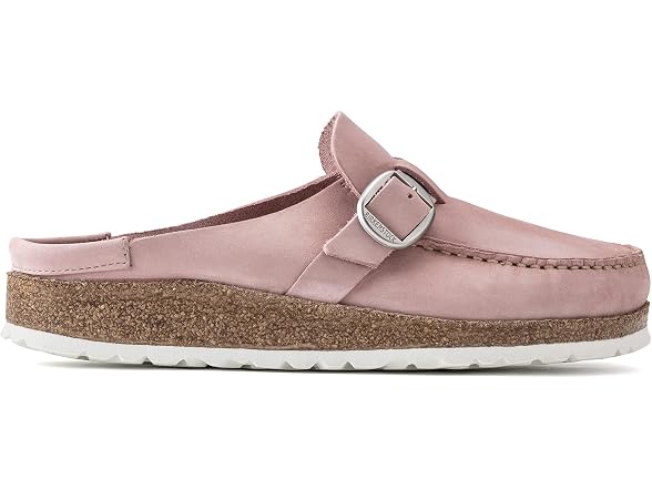 Birkenstock Women's Buckley Clog, Soft Pink Nubuck (36 EU)