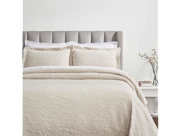 Superior 3 Piece Cotton Bedspread Set