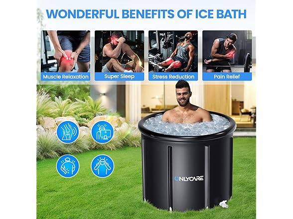 ONLYCARE Upgrade XXL 135 Gal Ice Bath Tub