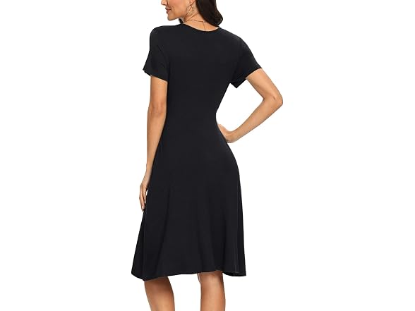 Lilbetter Women (L) Summer Casual Dress Black