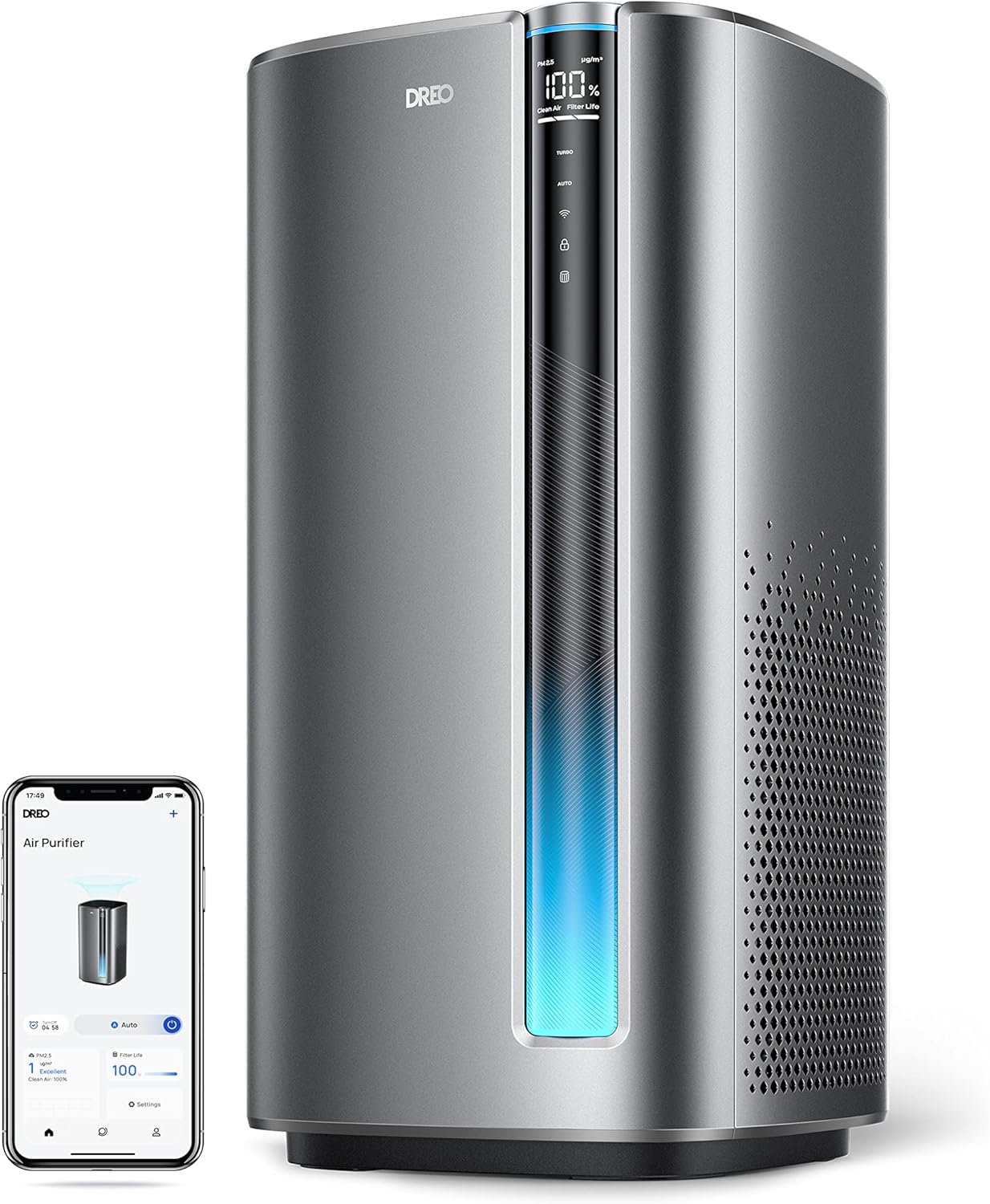 DREO Air Purifier Macro Max S Silver - Gallery 8