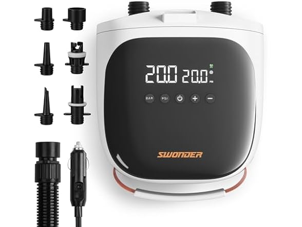 Swonder Paddle Board Pump, 30% Faster