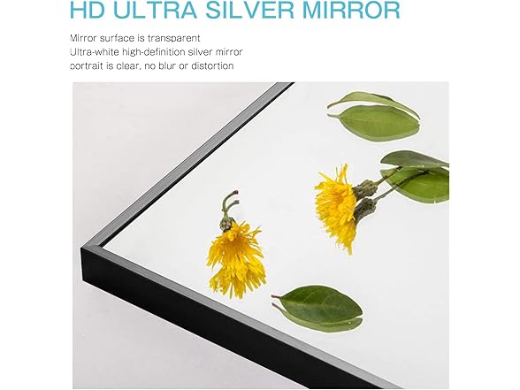 MIRUO Full Length Mirror, Black, 55'' x 16''