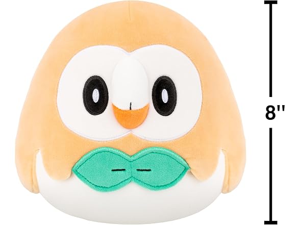 Squishmallows Original 8in Rowlet Pokémon Plush
