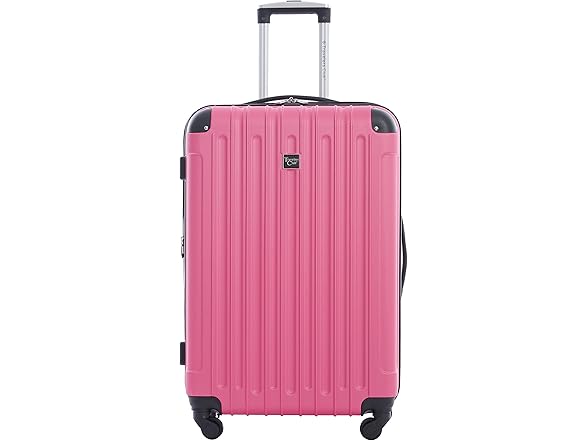 Travelers Club 4pc Luggage Pink