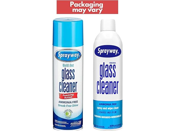 Sprayway Glass Cleaner Spray 19 Oz 2Pk