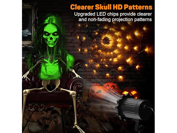 Nagudenfo Waterproof Skull Projector